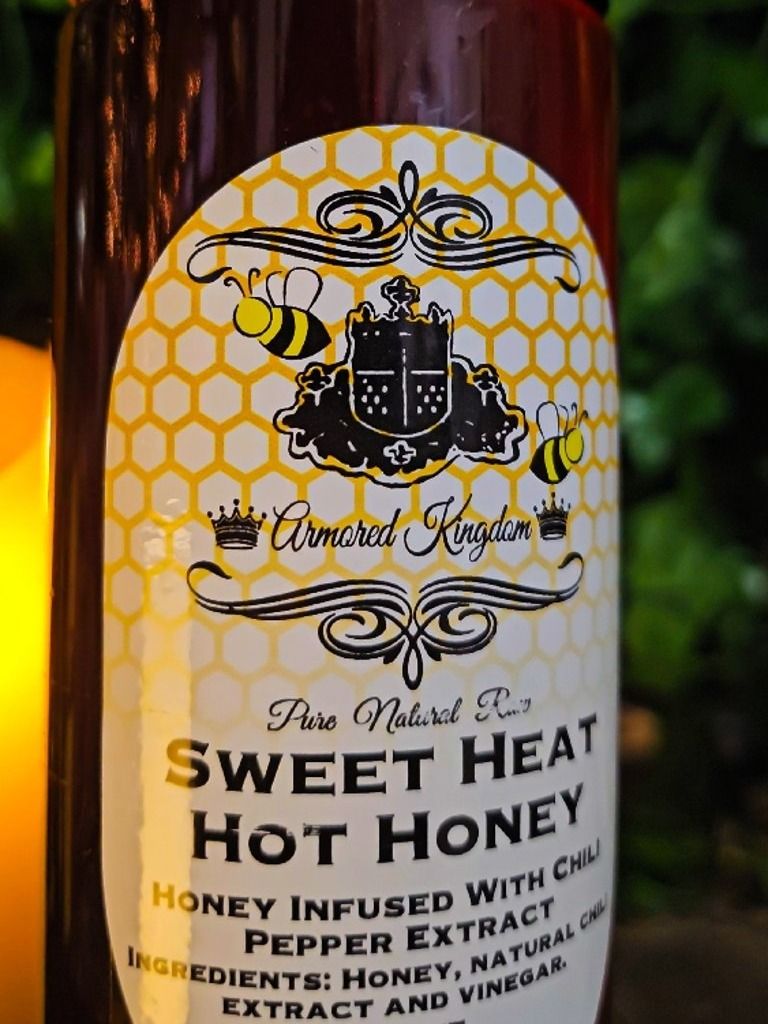 The Armored Kingdom Sweet Heat Hot Honey (12oz) product image (2)