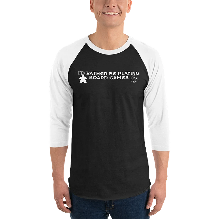 I'd Rather Be Playing Board Games Baseball Tee product image (1)