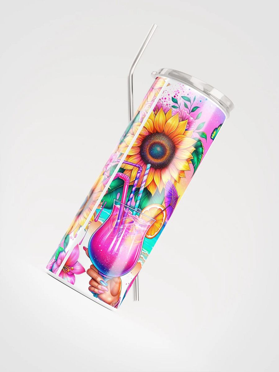 It's Not Alcohol - Tropical Colors Summer Vibes Stainless Steel Tumbler product image (7)