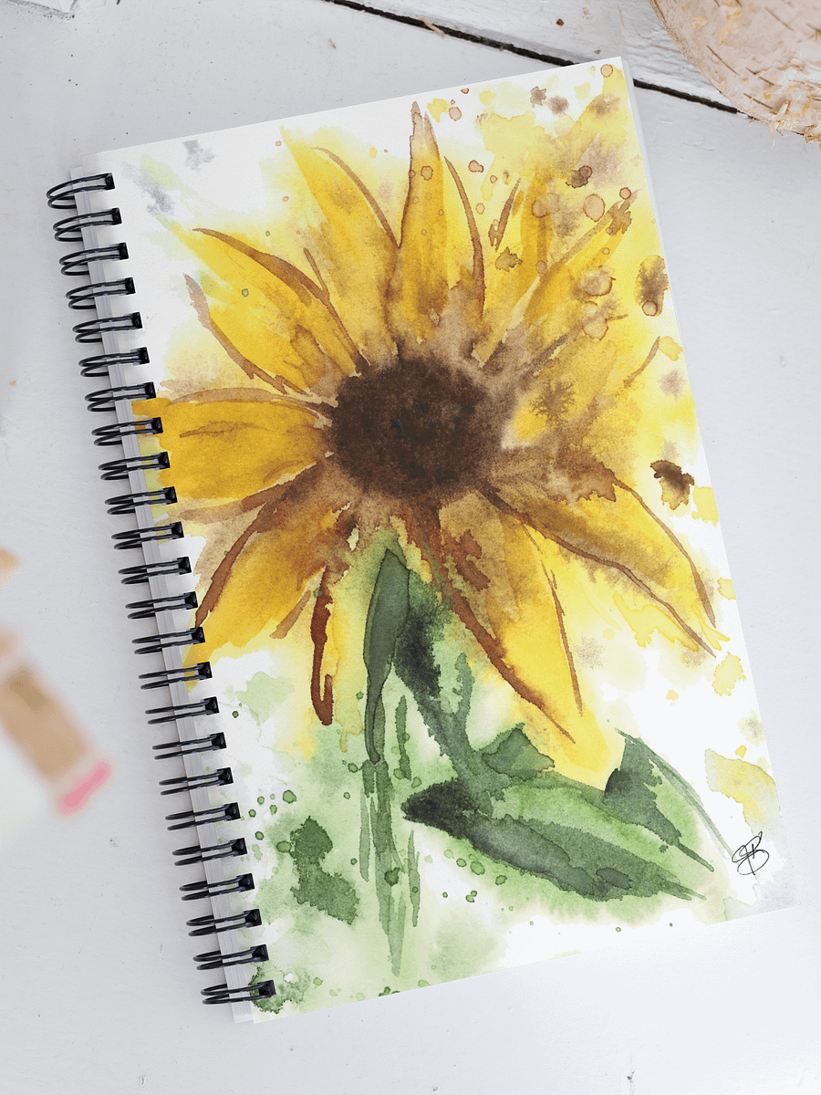Watercolor Sunflower Print Notebook product image (1)