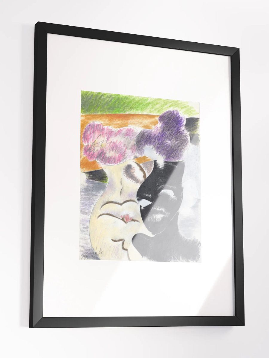 flowers in vases 1983 print framed product image (3)