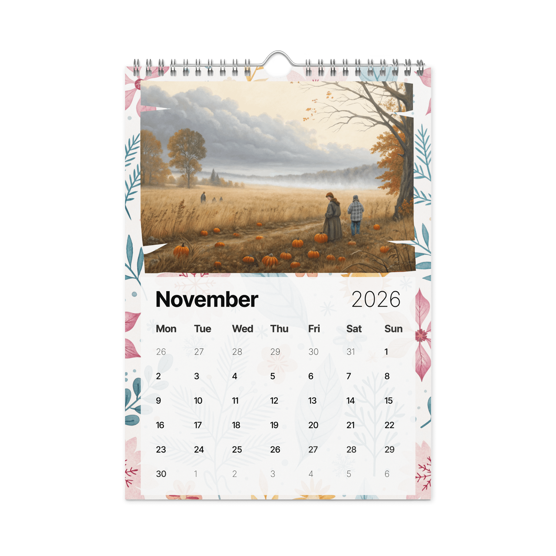 Watercolor Seasonal Scenes Wall Calendar 2026 – Dreamy, Magical, and Whimsical Surreal Landscape Art for Every Month product image (11)