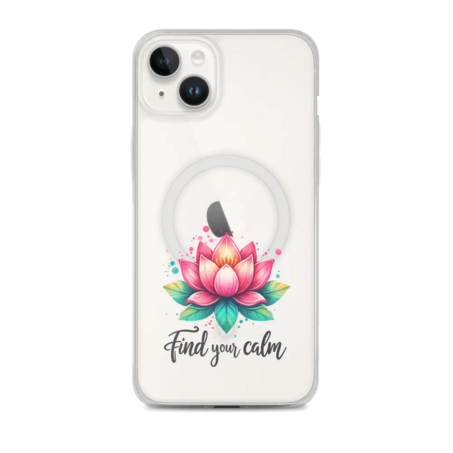 Lotus Bloom iPhone® MagSafe® Clear Case product image (1)