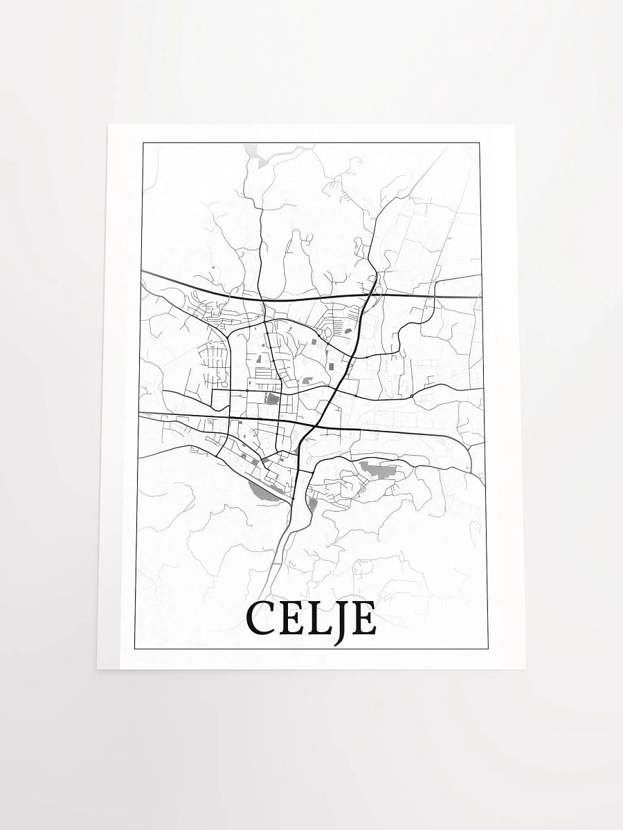 Celje, Slovenia, city map print product image (17)