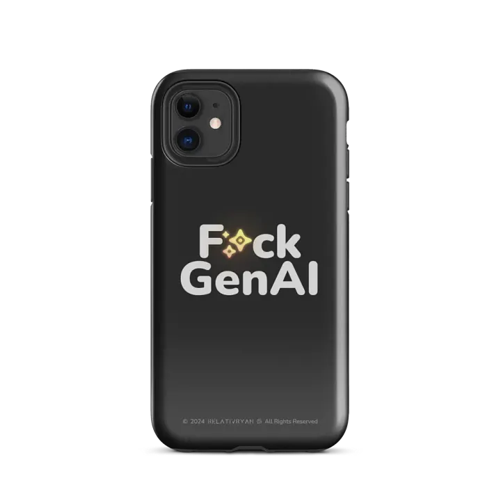 Absolut Idiocy Tough Case - F✨ck Generative AI (iPhone) product image (2)