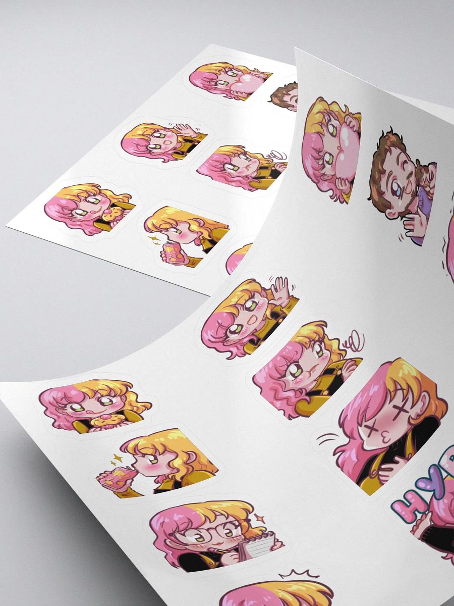 Emote Sticker Sheet - Option 1 (All emotes) product image (4)