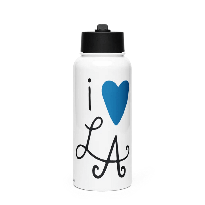 i ❤️ LA Water Bottle ~ Dodger Blue product image (1)