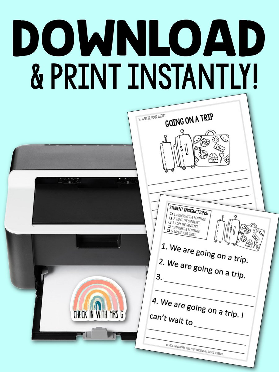 Writing Sentences Workbook Grades 2&3- Instant Download product image (4)