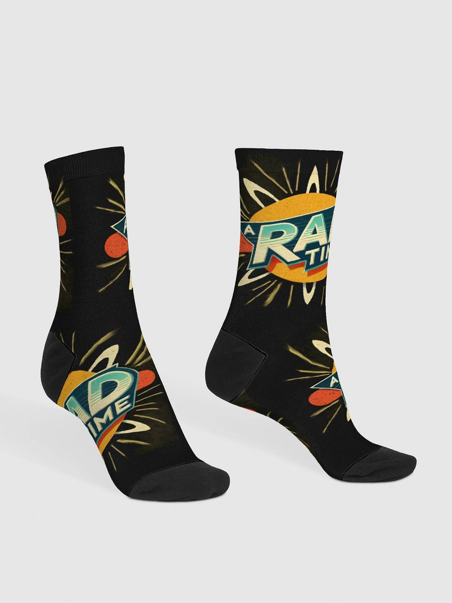 Retro RAD TIME Crew Socks product image (3)