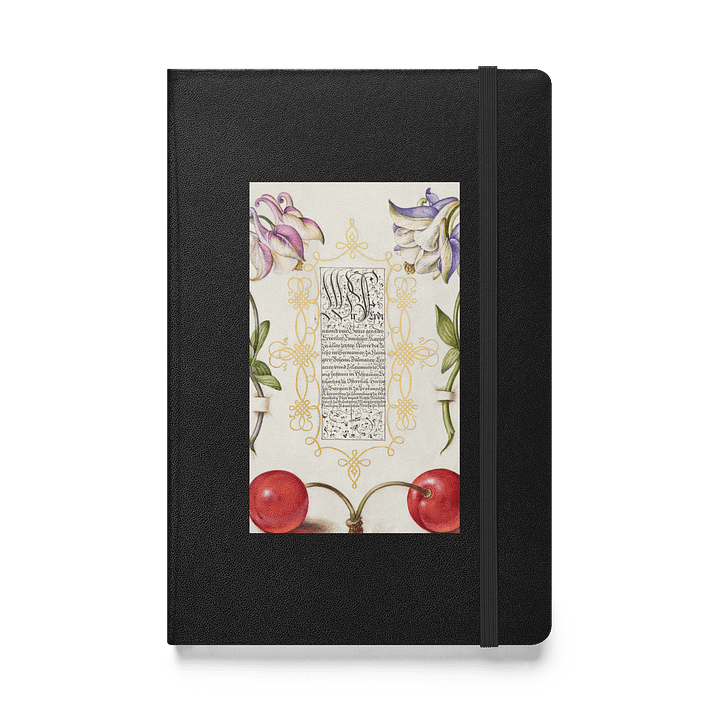 Floral Script. Hardcover Notebook product image (1)