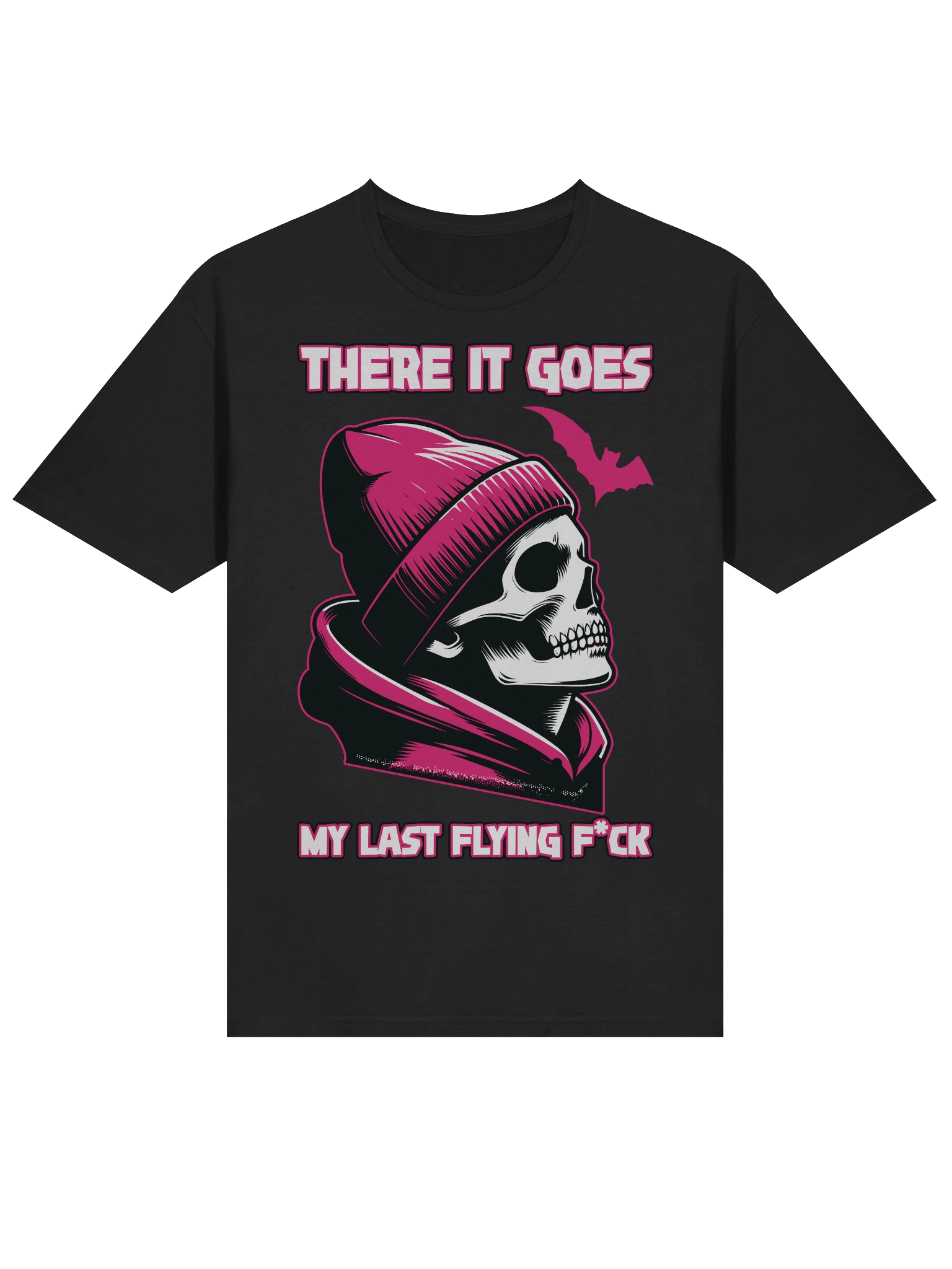 Meme – Last Flying F*ck – Skull Beanie – Gildan Softstyle T-Shirt product image (2)