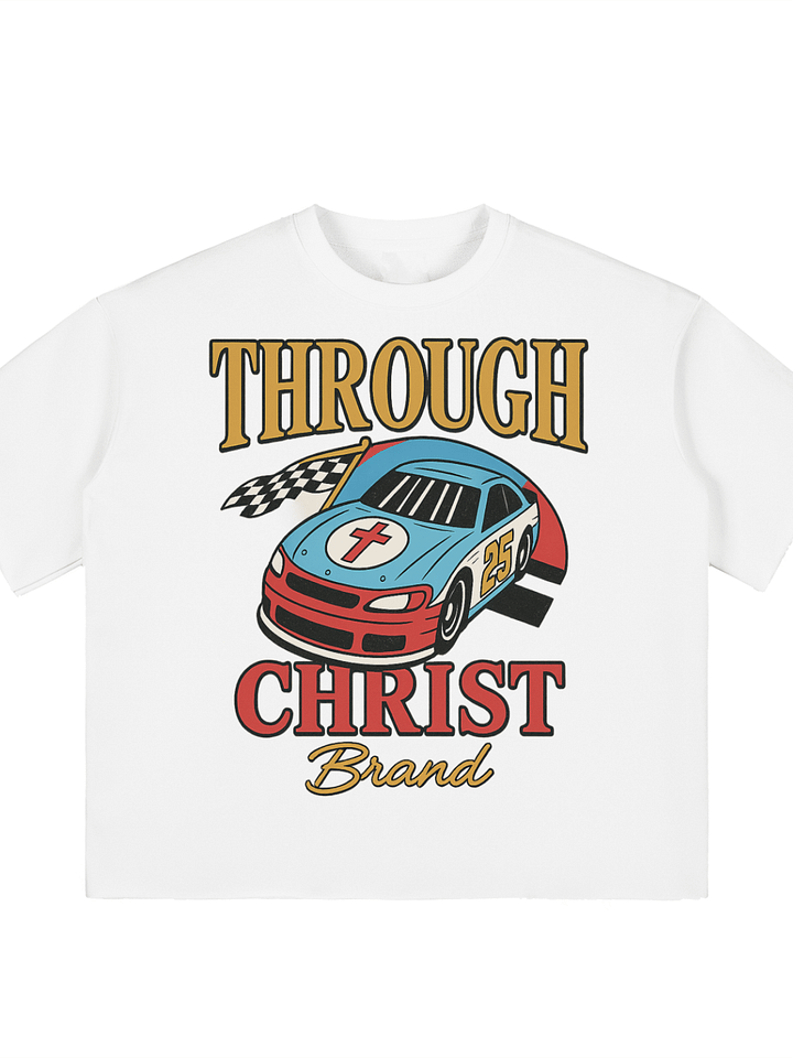 Through Christ Racing Tee product image (1)