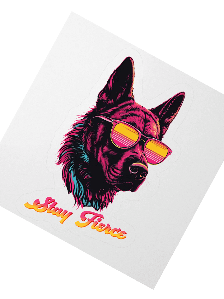Stay Fierce Dutch Shepherd K9 Sticker product image (2)