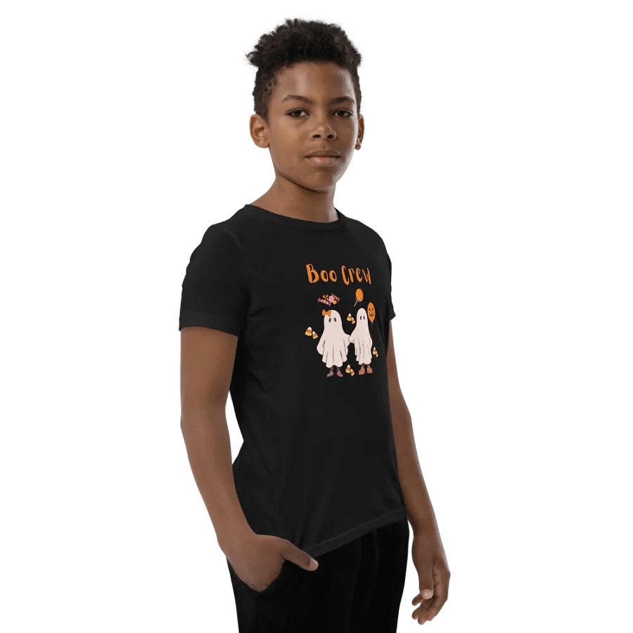 Boo Crew Youth Halloween T-Shirt product image (17)