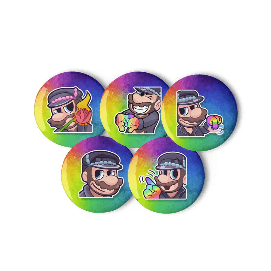 gayPins: Leather Daddy Mario Set 2 product image (4)