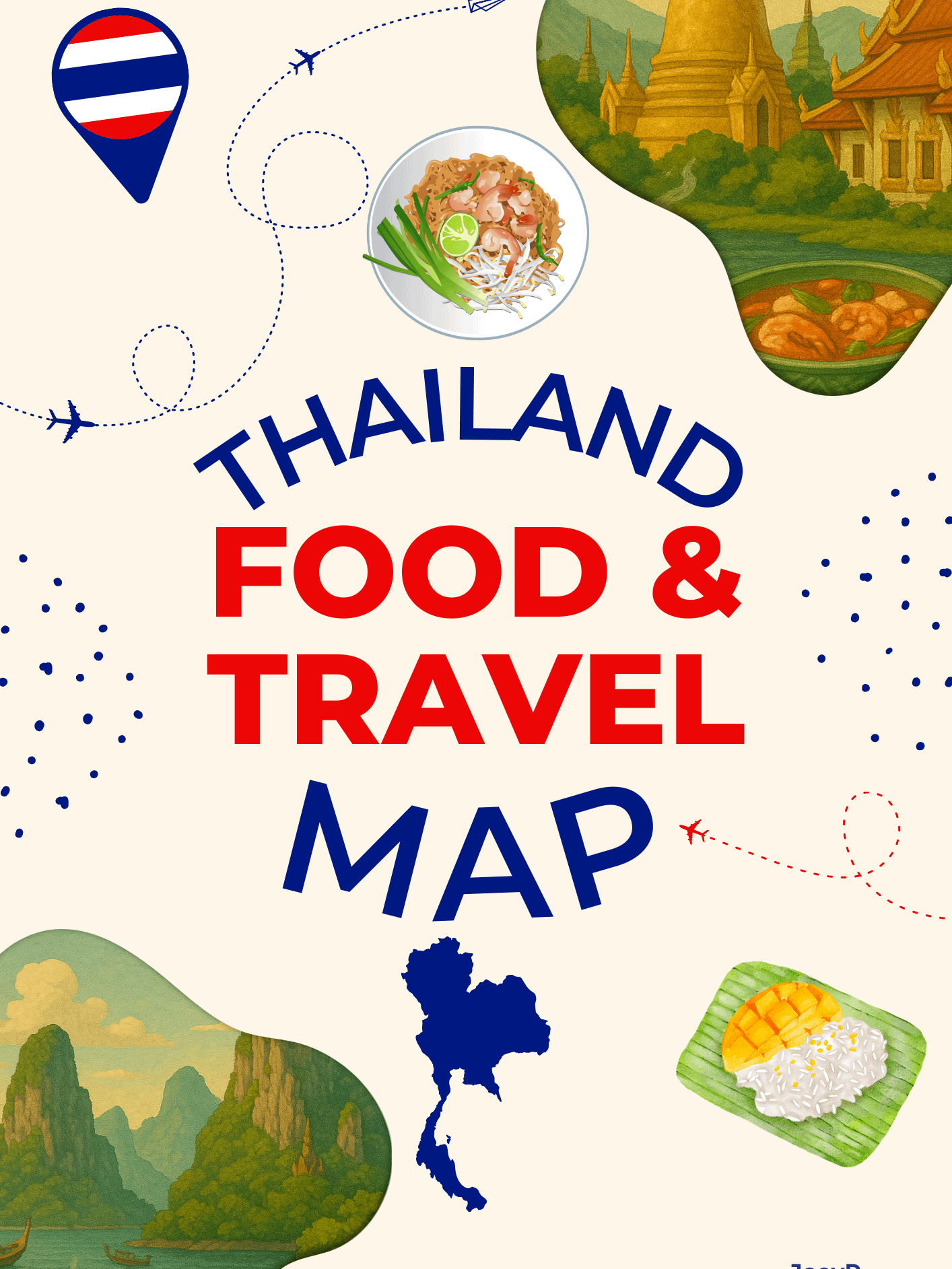 Thailand FOOD & TRAVEL MAP Combo product image (1)