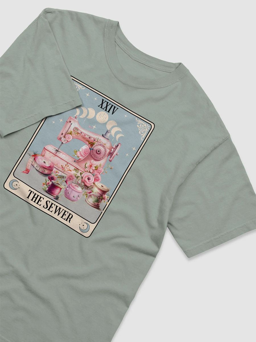Sewer Tarot Card Comfort Colors TShirt, The Sewer Tarot Card Shirt, Gift for Seamstress Mom Grandma, Sewing, Quilter, Quilting Gift T-Shirt product image (6)