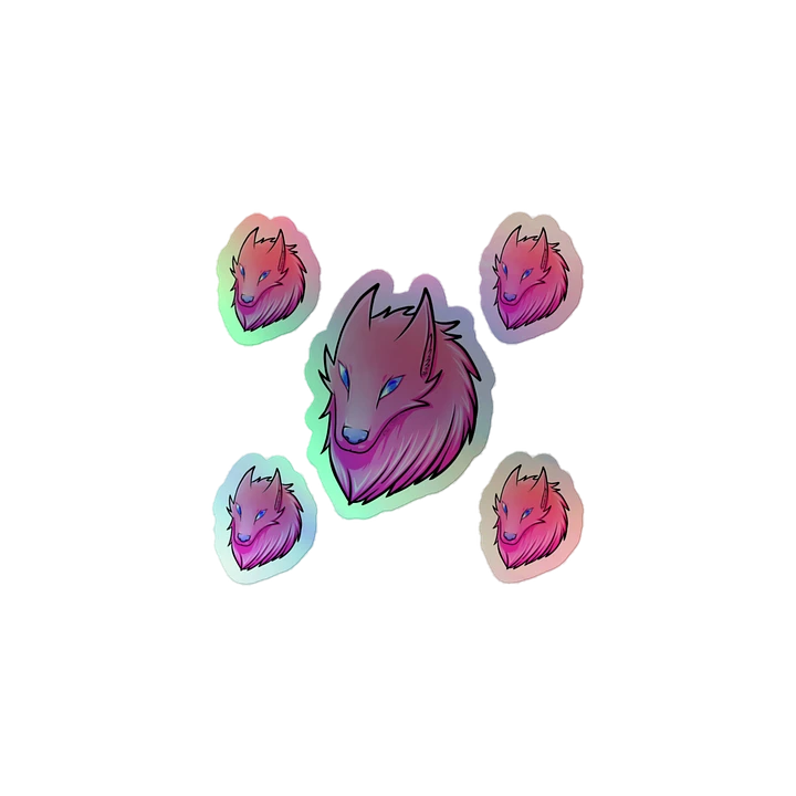 Pink Wolf Shenanigans! Holographic Sticker product image (1)