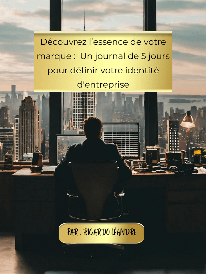 Un journal de 5 jours pour définir votre identité d'entreprise product image (1)