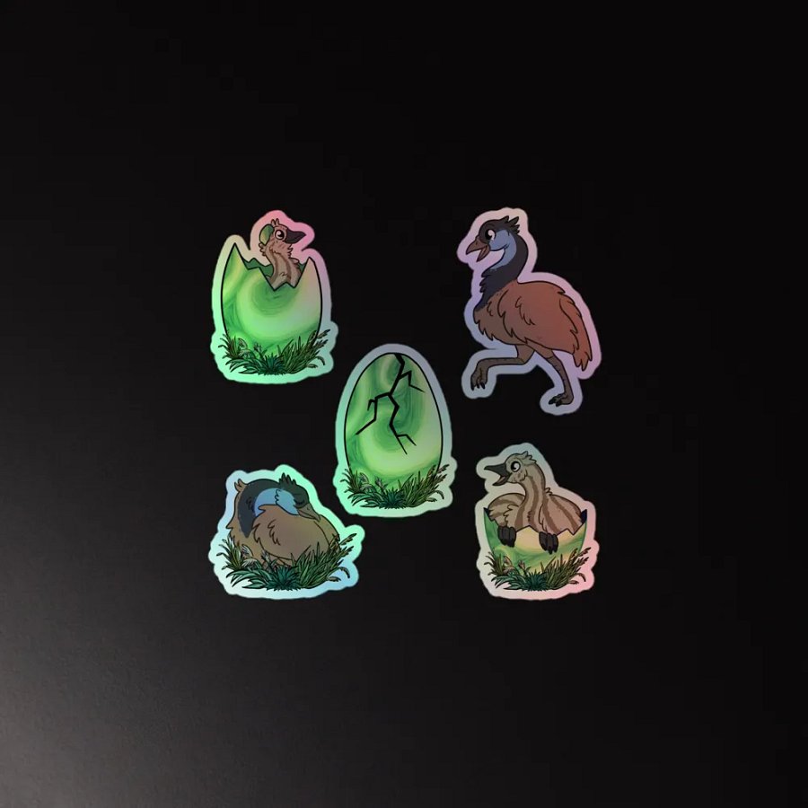 RAWR Breeze Holographic Stickers product image (3)