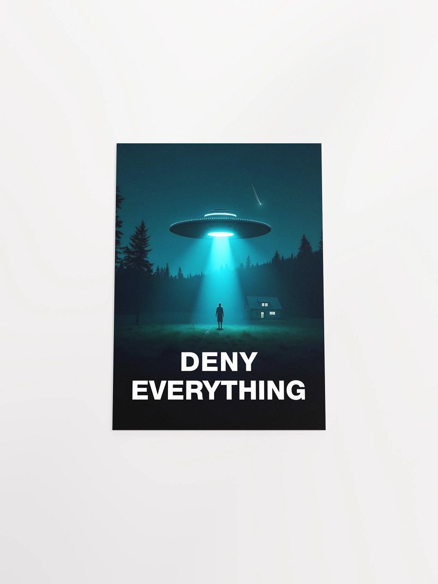Deny Everything/The X-Files poster, S02E06 1994 — sci-fi poster, movie art, I want to believe poster, space print, aliens wall decor product image (9)
