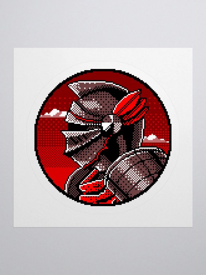 Crimson Knight Pixel Sticker product image (1)