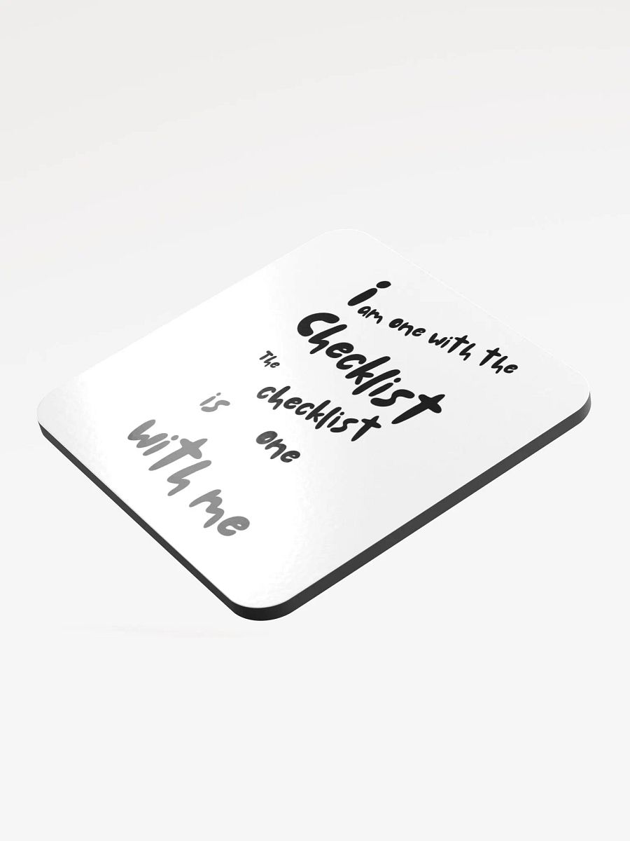 Checklist Chic Glossed Coaster product image (3)