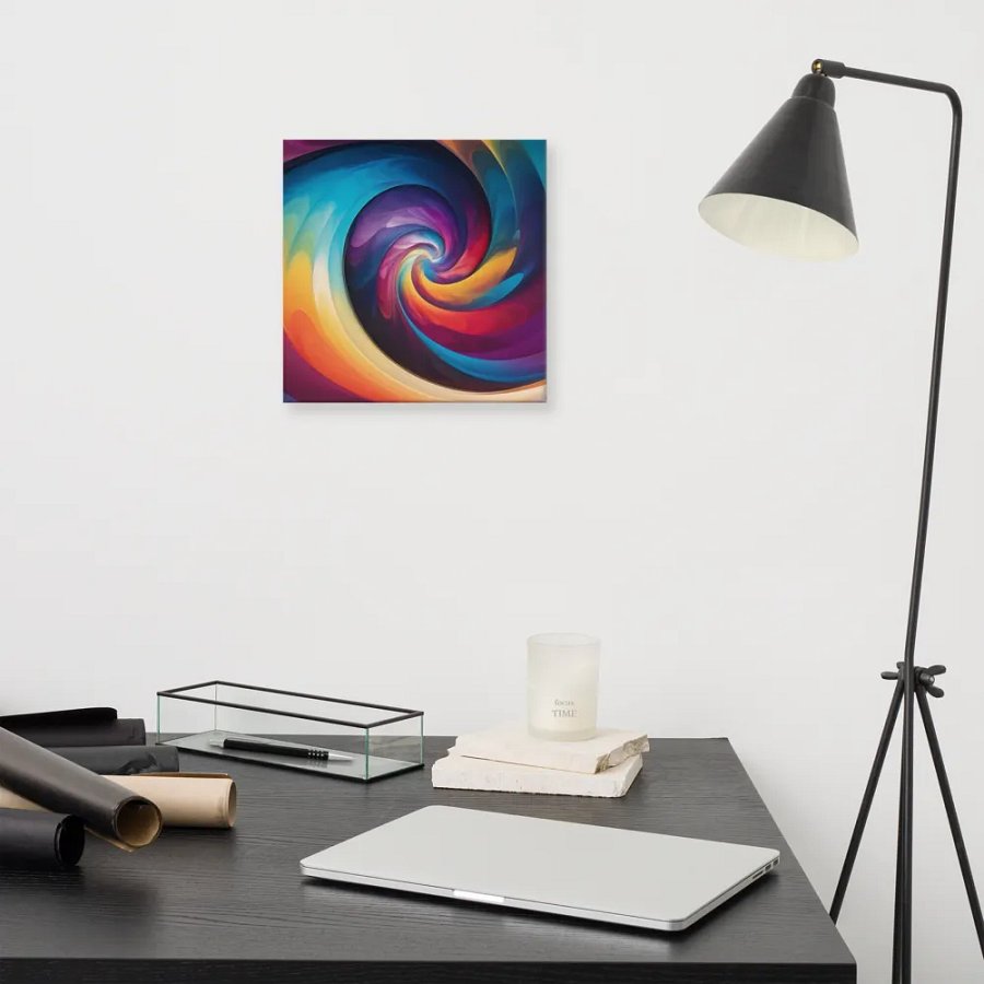 The Psychedelic Rainbow Spiral Canvas product image (12)