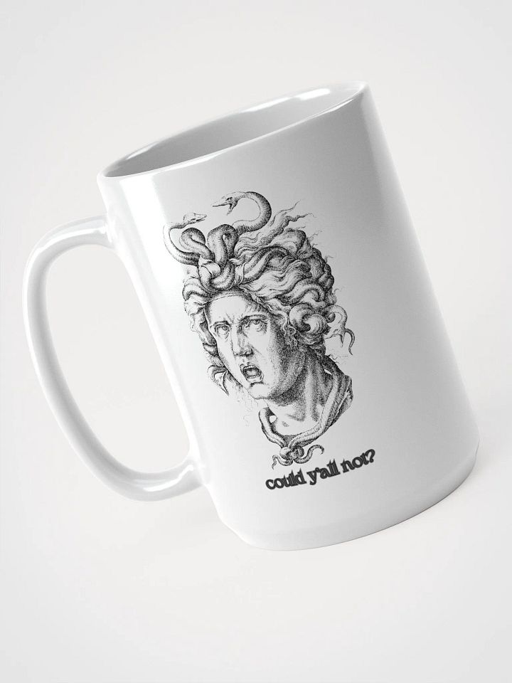 MEDUSA white glossy mug product image (1)
