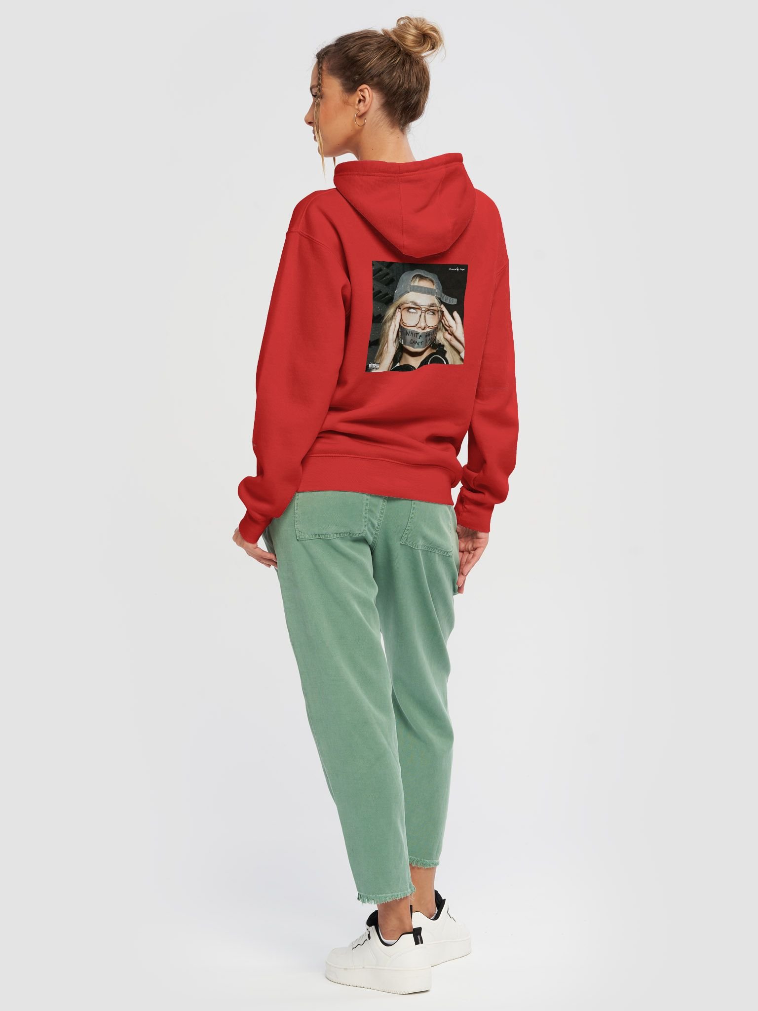 White Girls Can't Rap Red Hoodie product image (6)