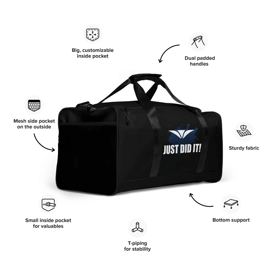 Just Did It! Blue Splatter Duffle Bag product image (10)