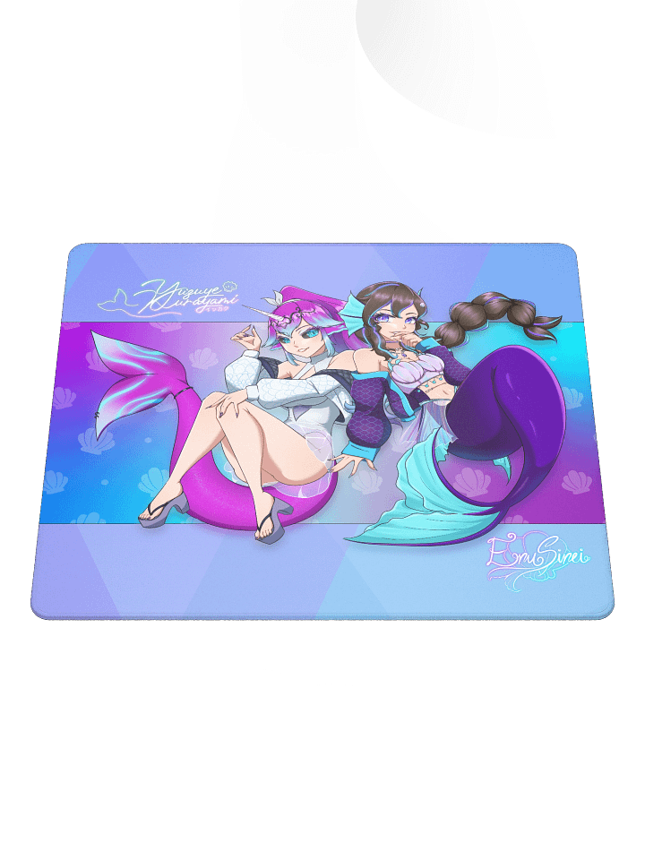 🩷Yuzu & 💜Eru 18″×16″ Gaming Mouse Pad product image (1)
