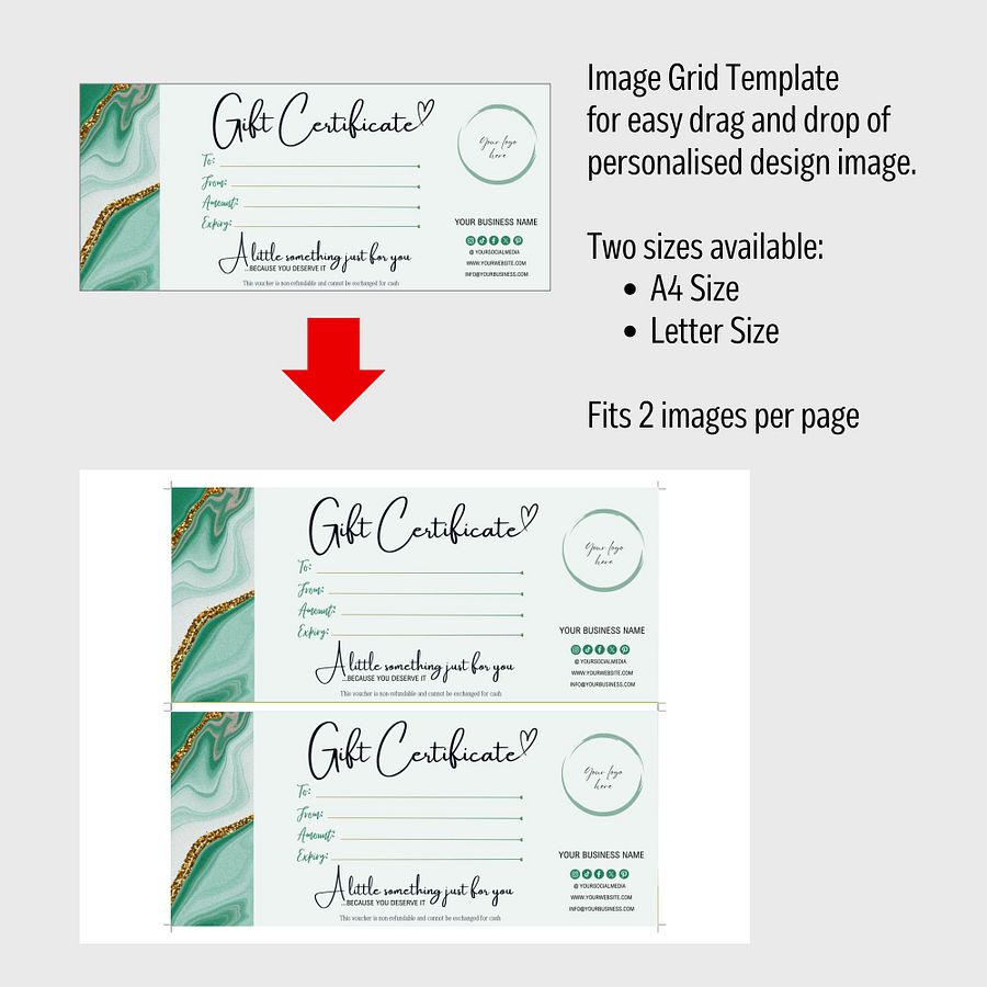 Esmeralda - Gift Certificate Template product image (8)