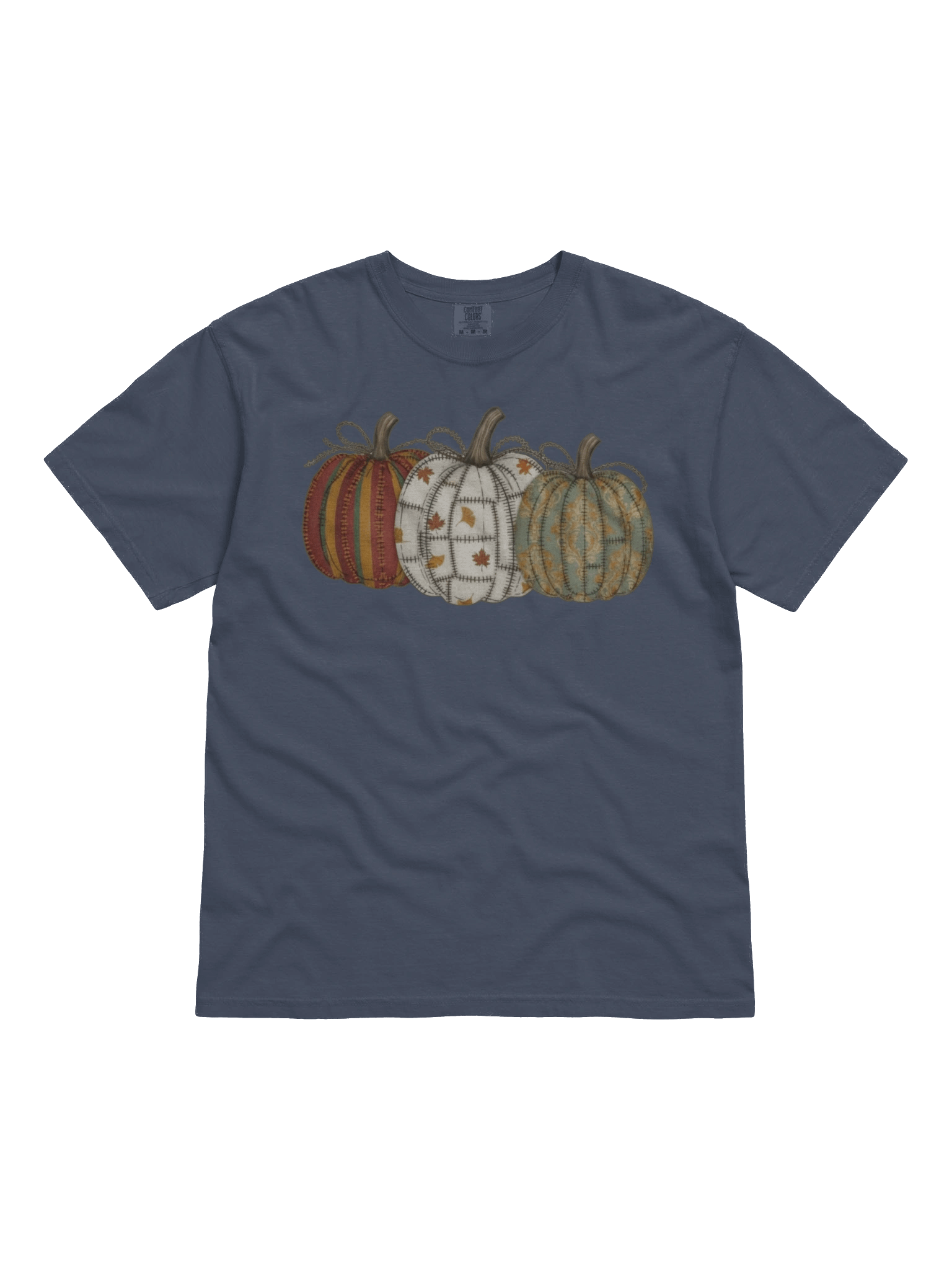 Cozy Patchwork Look Shirt – Vintage Fall Look | Warm Seasonal Tee product image (3)