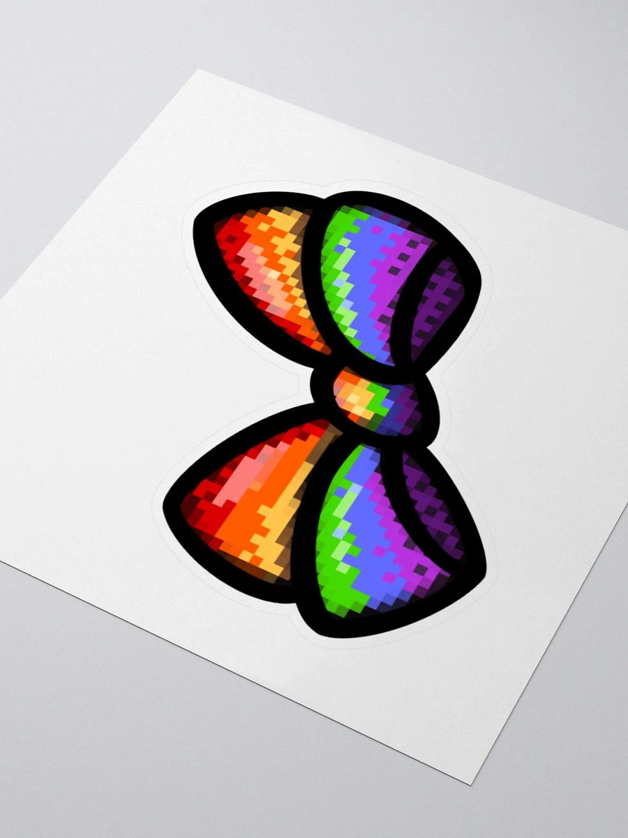 Pixel Pride Bow Sticker product image (7)