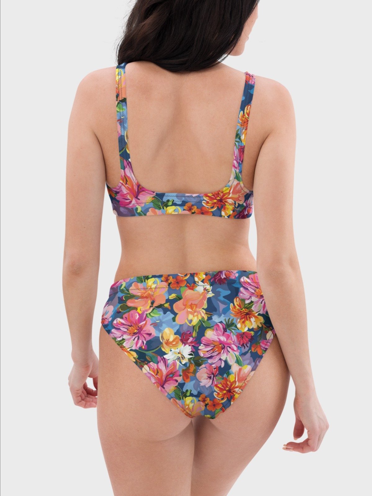 Padded Bikini Top "Bold Abstract Florals" product image (6)