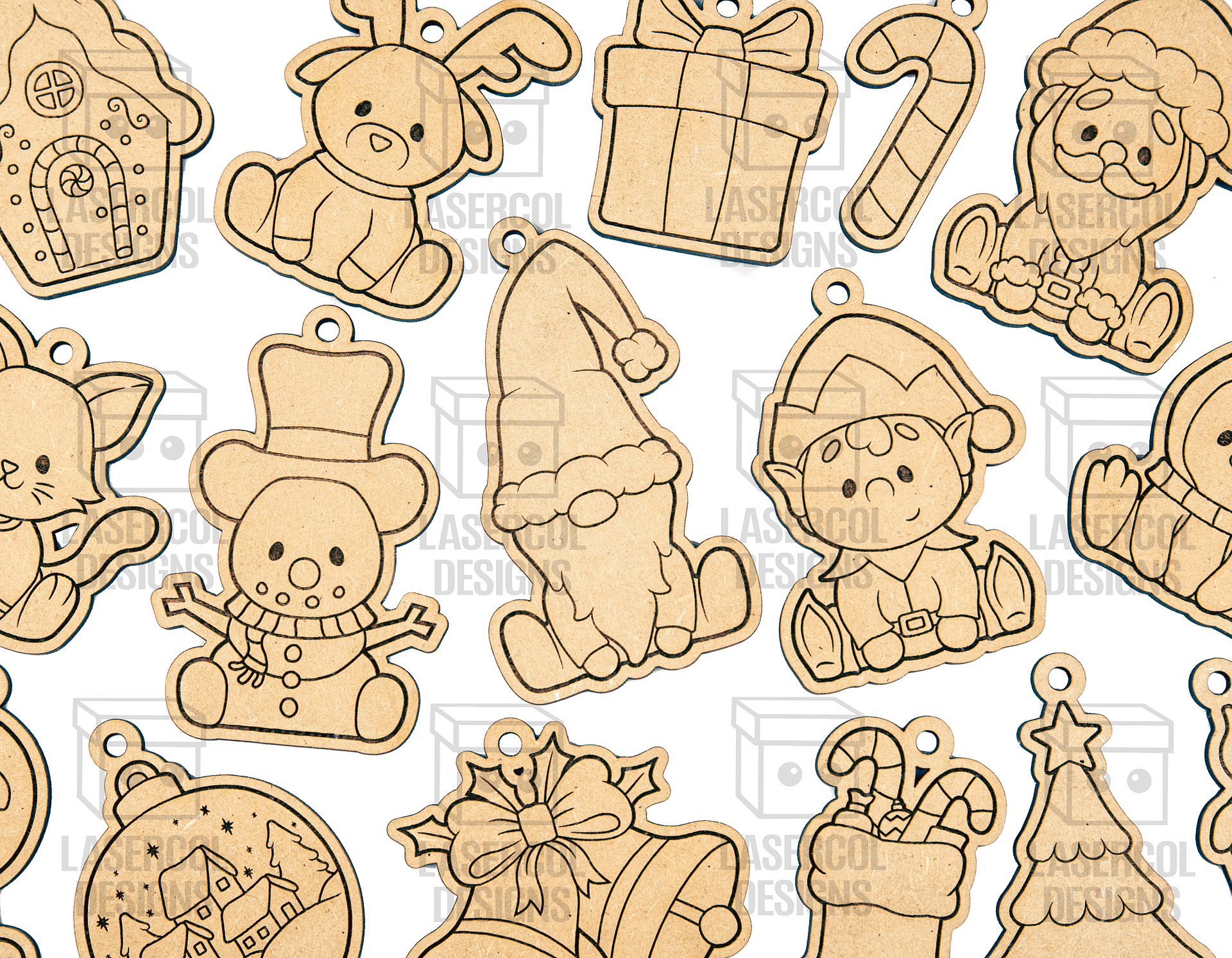 Christmas Ornaments - Laser Cut Files product image (5)