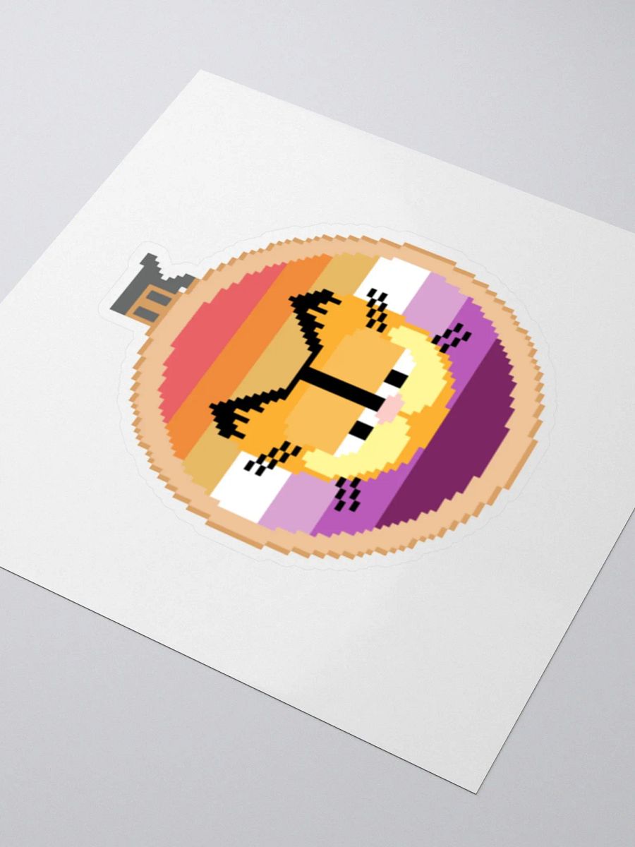 Garfield cross stitch sticker (lesbian) product image (3)