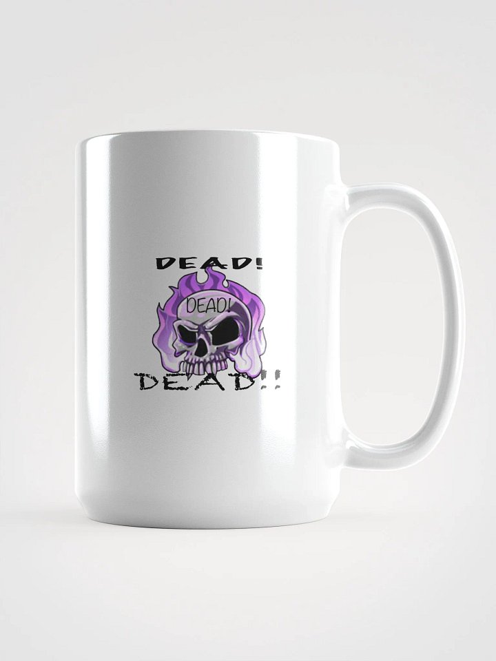 Flaming Skull 'DEAD!' Mug product image (1)
