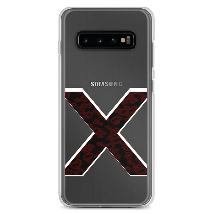 Black X Subtle Red Lipstick Kisses Phone Case S product image (2)