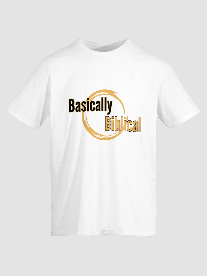Basically Biblical Circle Logo T-Shirt (White) product image (1)