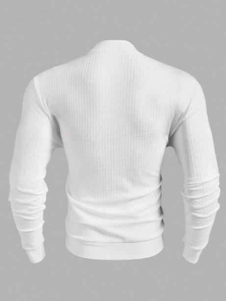 Manfinity RelaxMax Men's Casual Pullover Long Sleeve Sweatshirt With Stand Collar product image (3)
