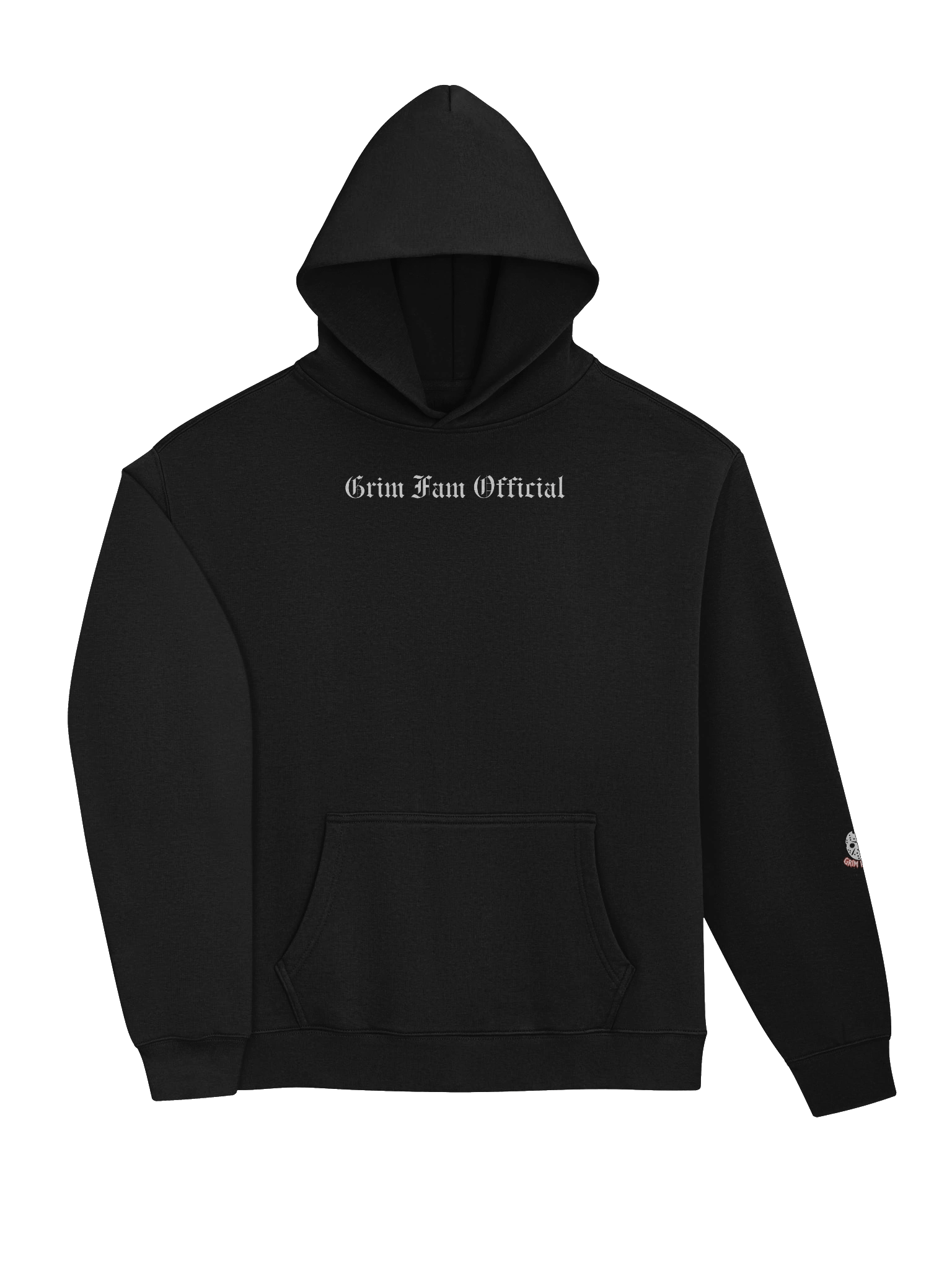 GRIM FAMILY OFFICIAL – PREMIUM UNISEX OVERSIZED HOODIE #1 White writing product image (17)