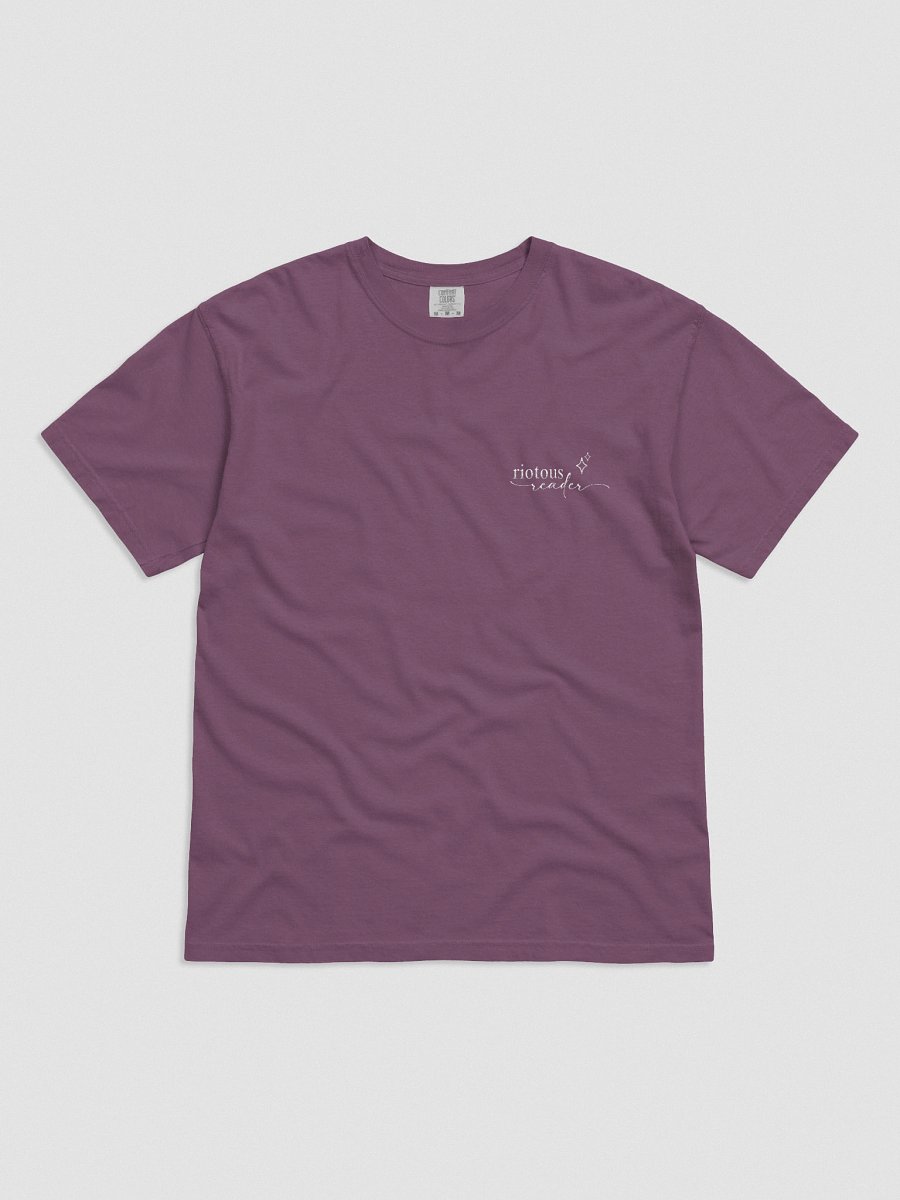 Riotous Reader Embroidered Tee (Dark) product image (5)