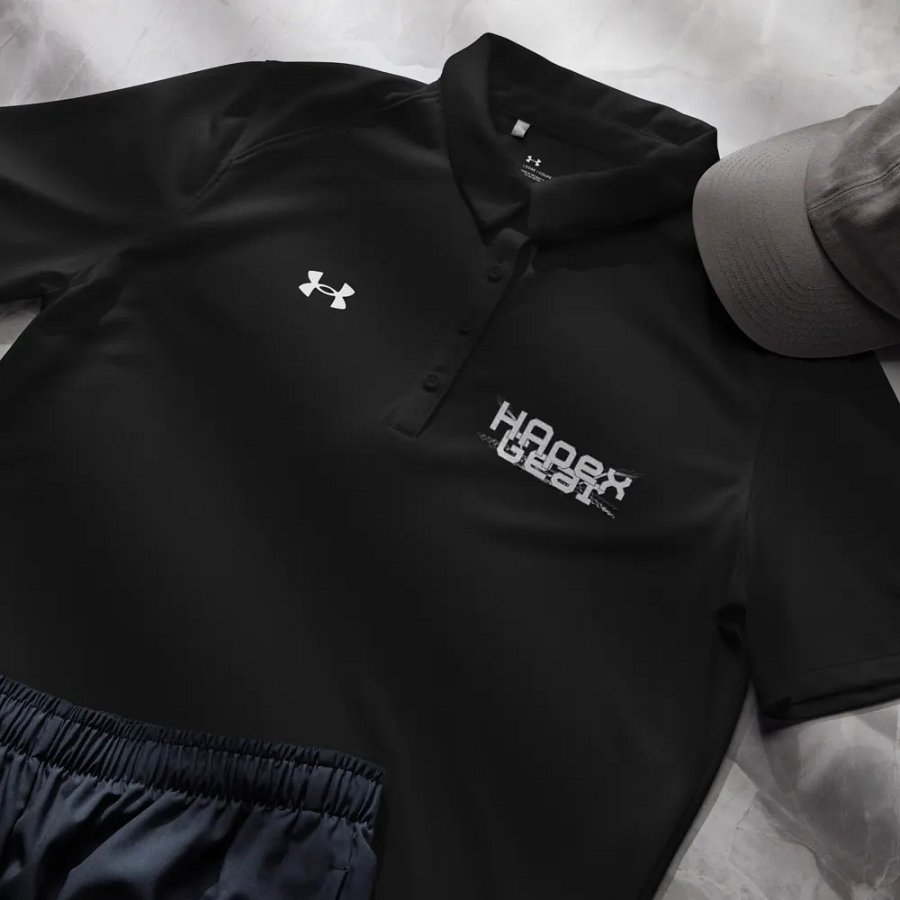 Women's Polo Shirt - Embroidered - White HApex Gear White Logo product image (6)