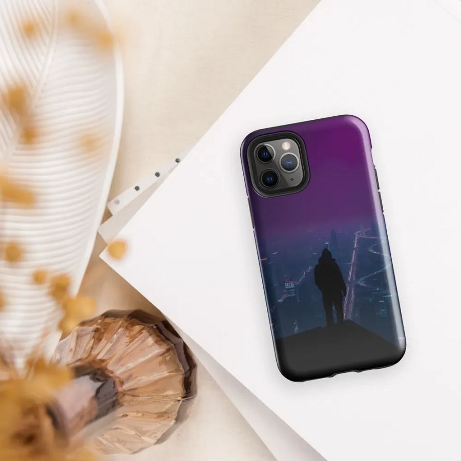 Magenta Skyline - iPhone Tough Case product image (30)