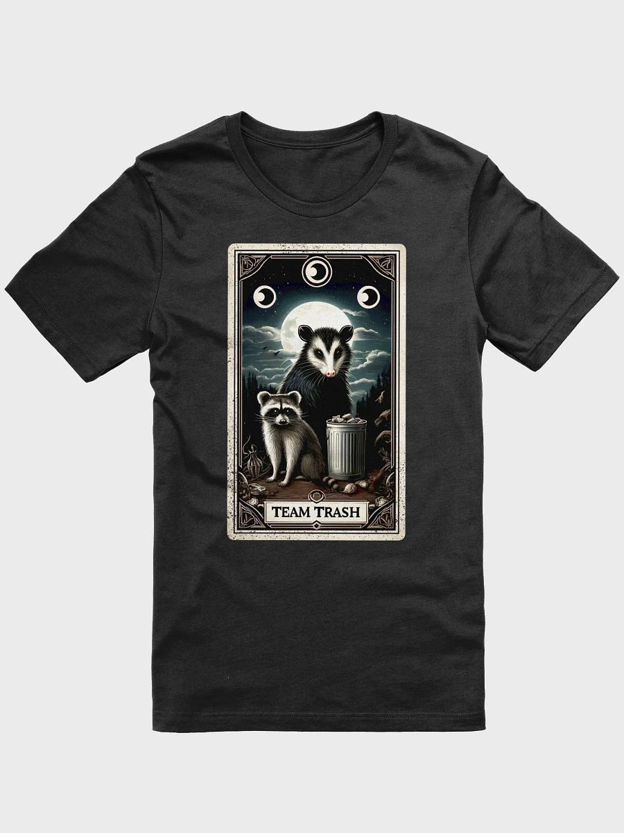 "Team Trash" Tarot Card Opossum & Raccoon Graphic Unisex T-Shirt product image (3)