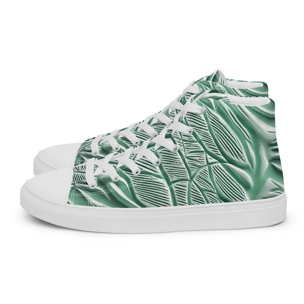 Women's Seafoam Green Abstract Animal Print High Tops product image (13)