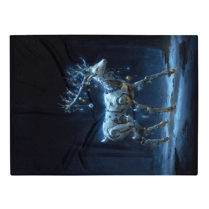 Magical Winter Reindeer throw blanket product image (2)