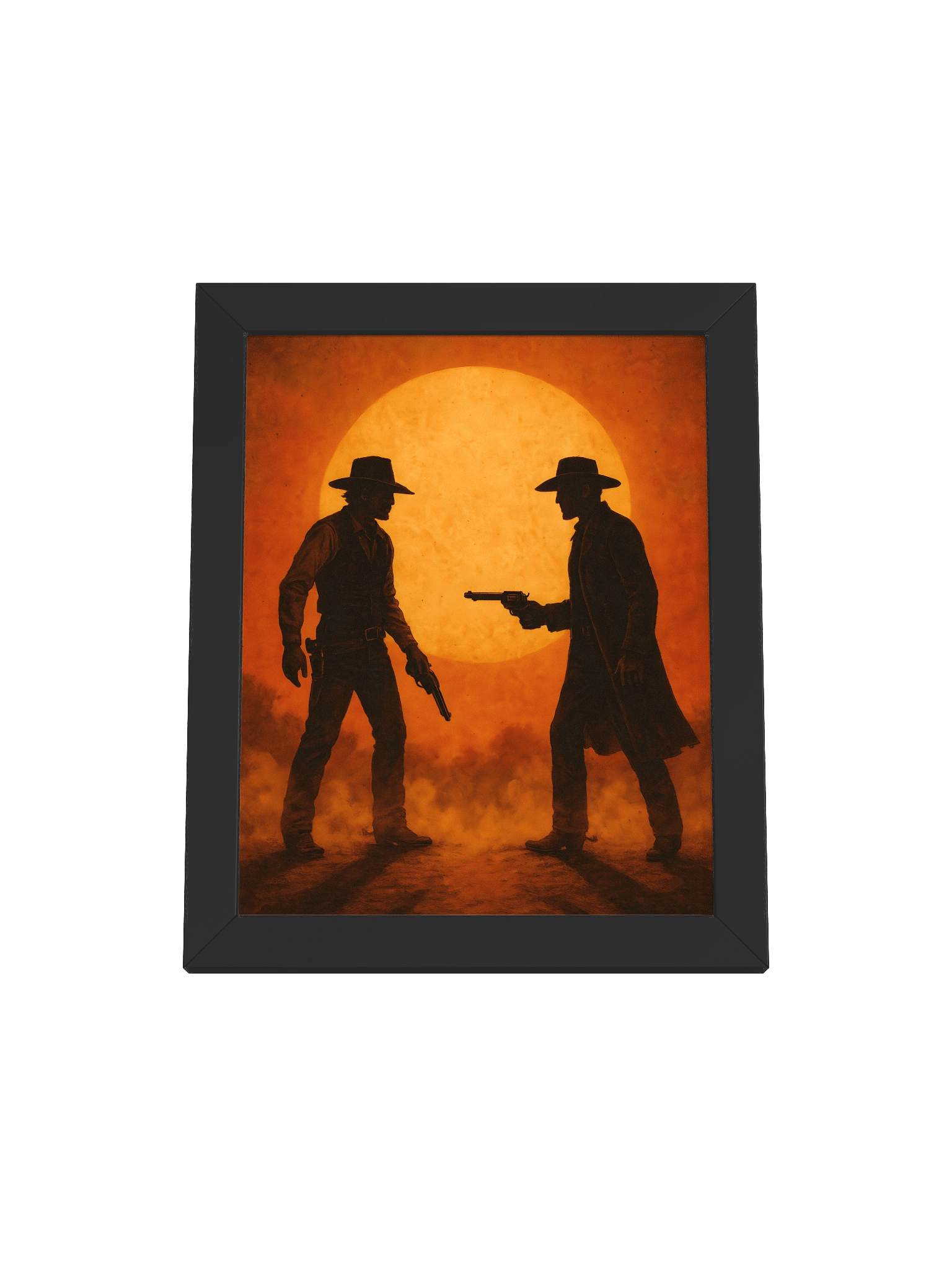 Poster encadré “Duel au soleil couchant” product image (7)
